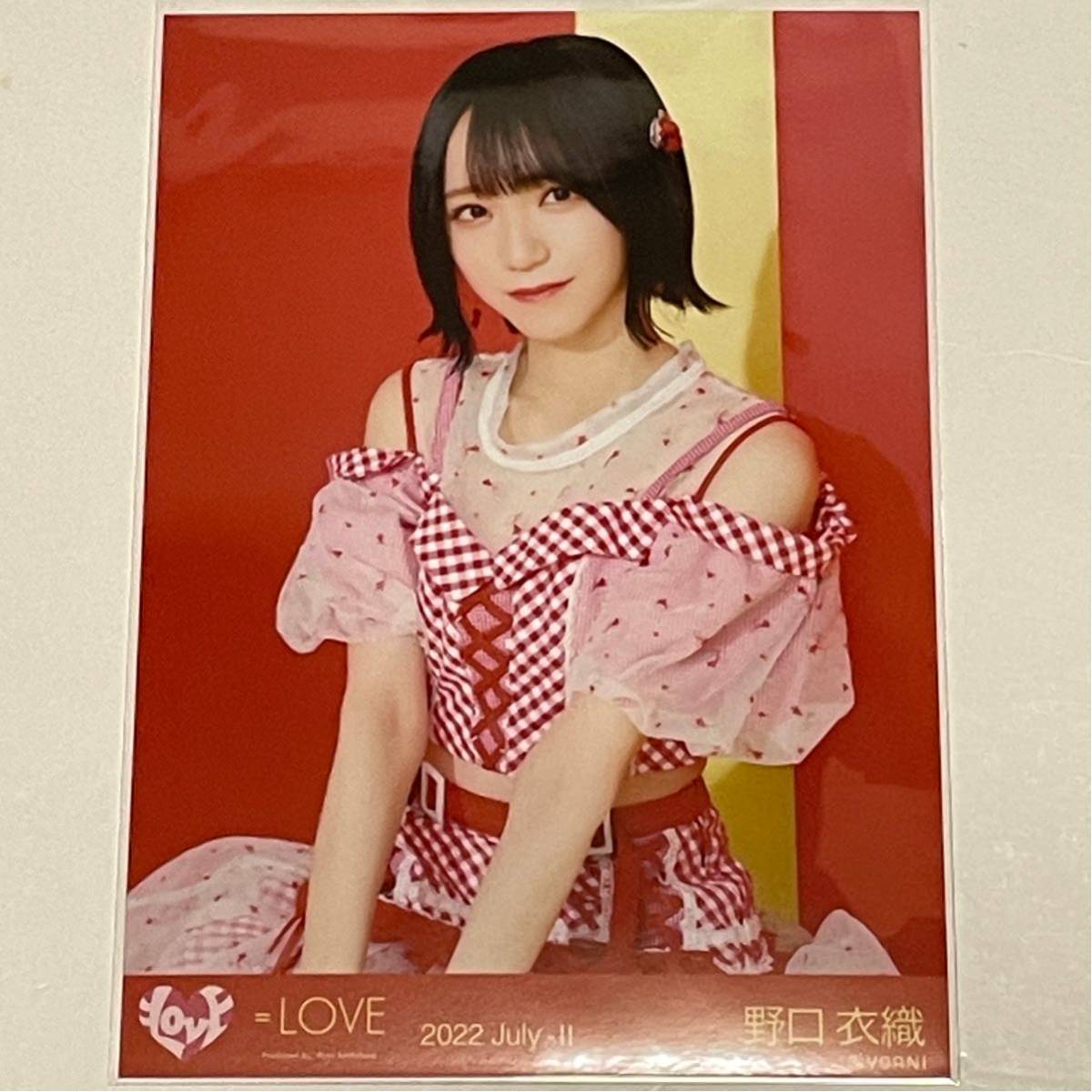 イコラブ 野口衣織 イコノイフェス2021 野口衣織 イコラブ =LOVE 直筆