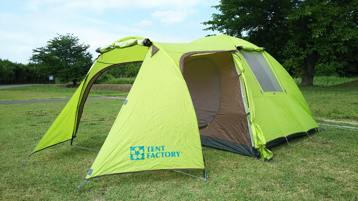 未使用品】テントファクトリー グリーンサイドドームテントEX4テント
