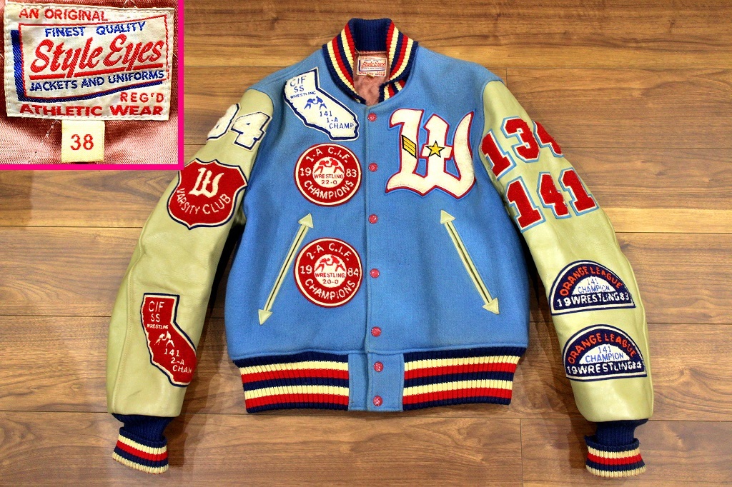 東洋エンタープライズ STYLE EYES スタイルアイズ 袖革スタジャン 40