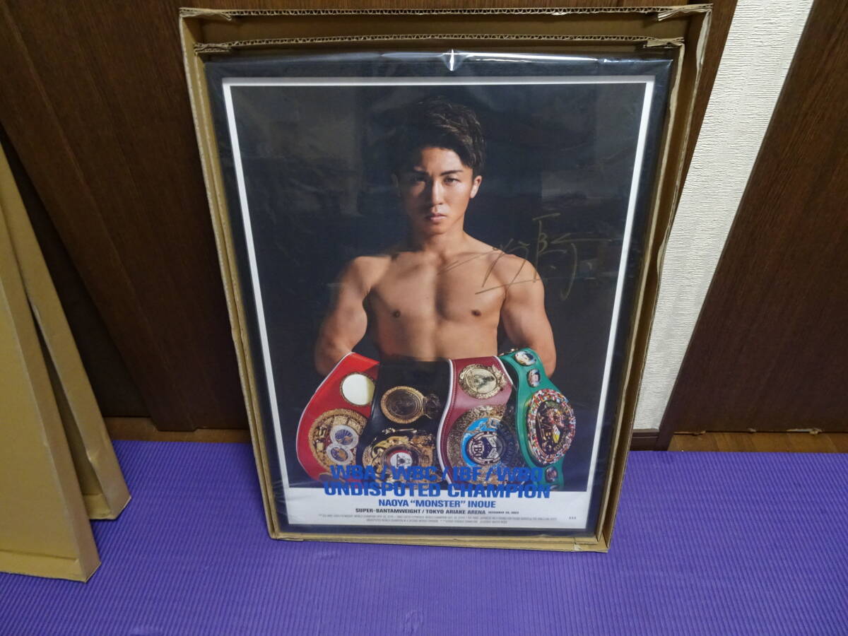 稀少 井上尚弥 直筆サイン入りポスター シリアル012良番号 井上尚弥