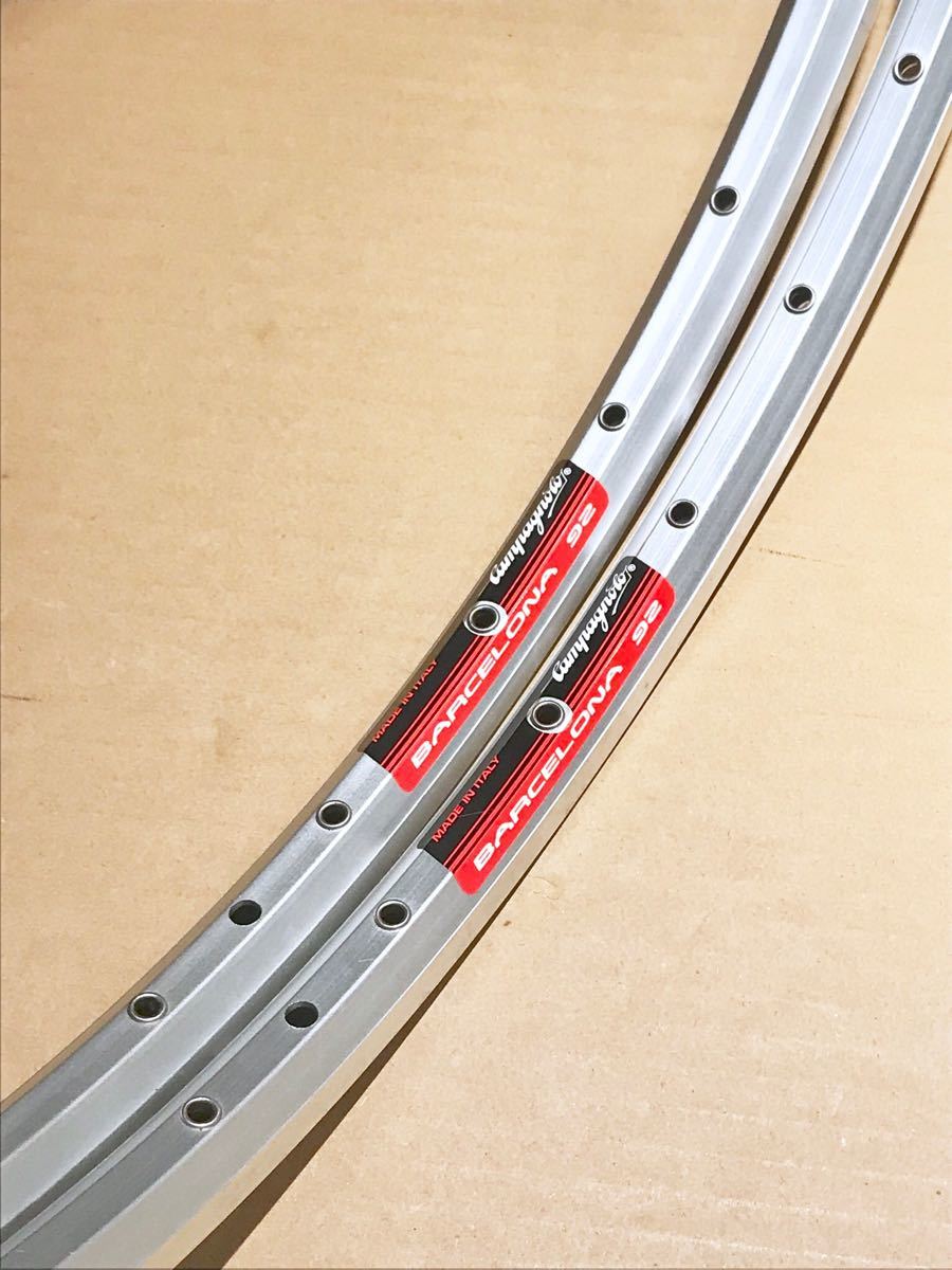 新品未使用 カンパ BARCELONA チューブラーリム 2本 700C 32H