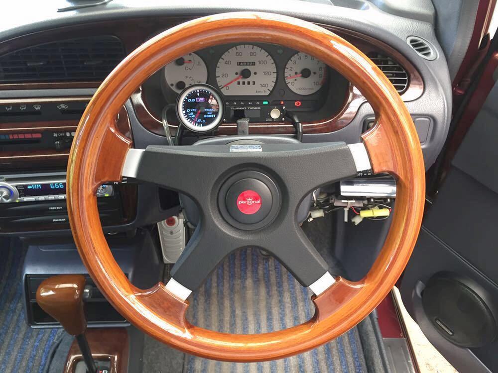 パーソナル 当時物 ウッドステアリング φ350 マホガニー 未使用/完品