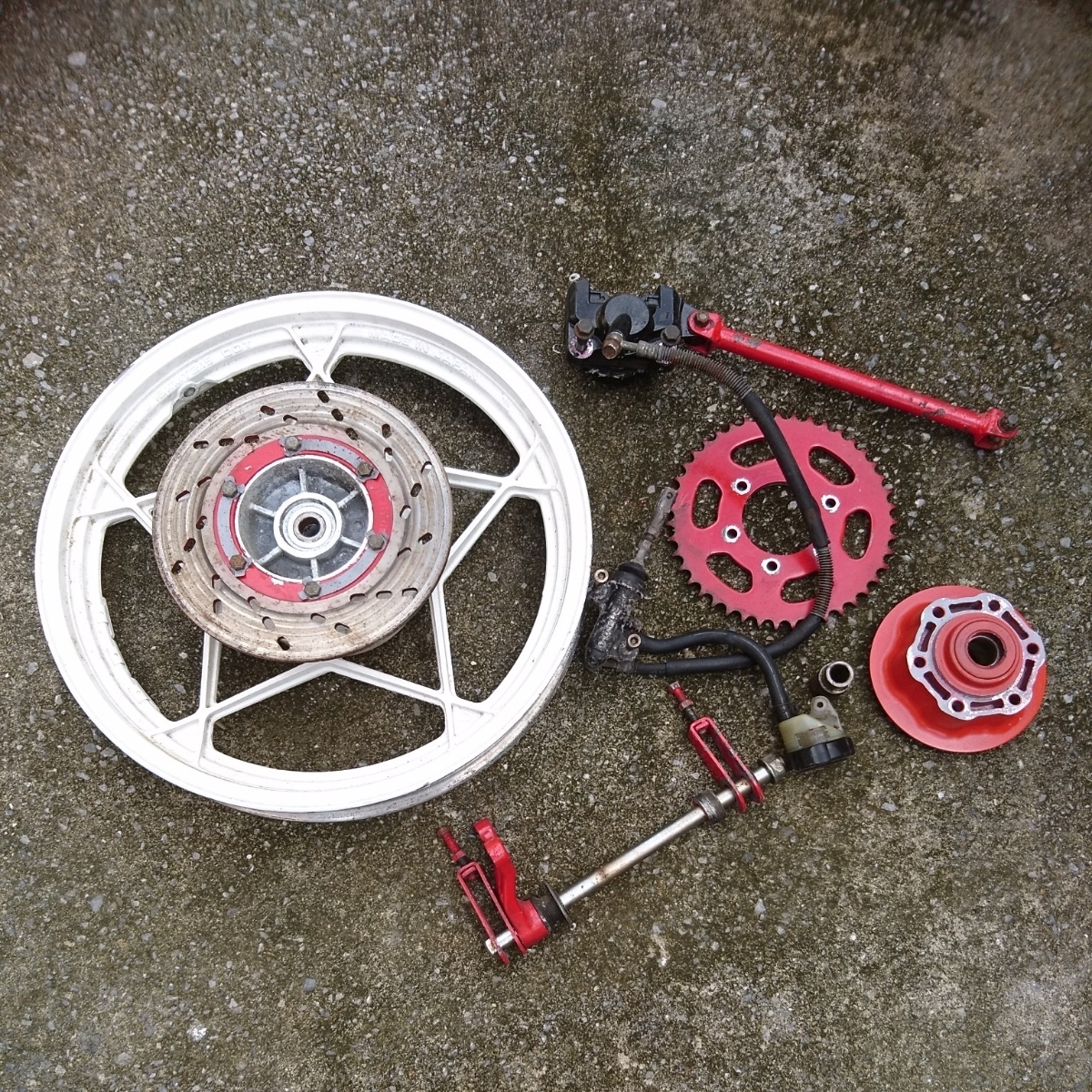 スズキ系ホイール gsx400f gs400 フロントリア