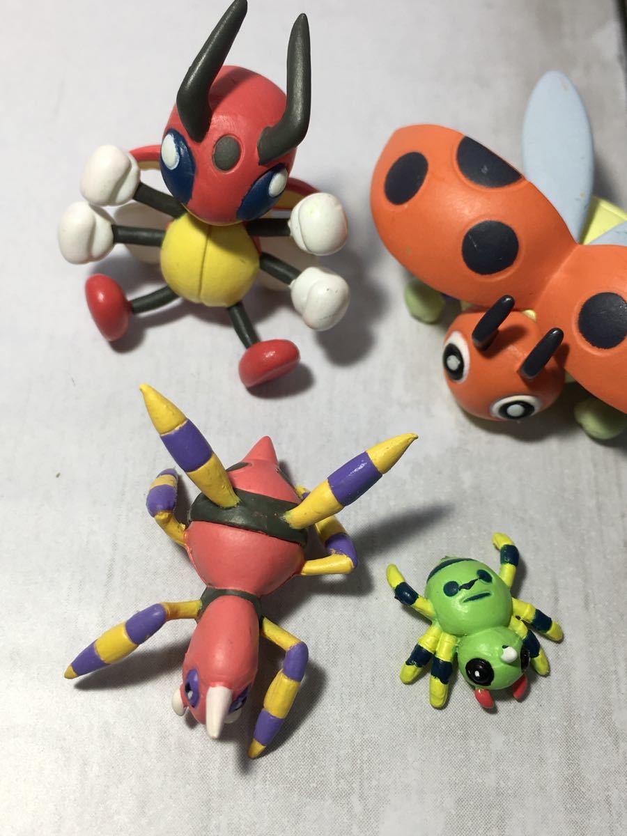 立体ポケモン図鑑 レディバ レディアン イトマル アリアドス ポケモン