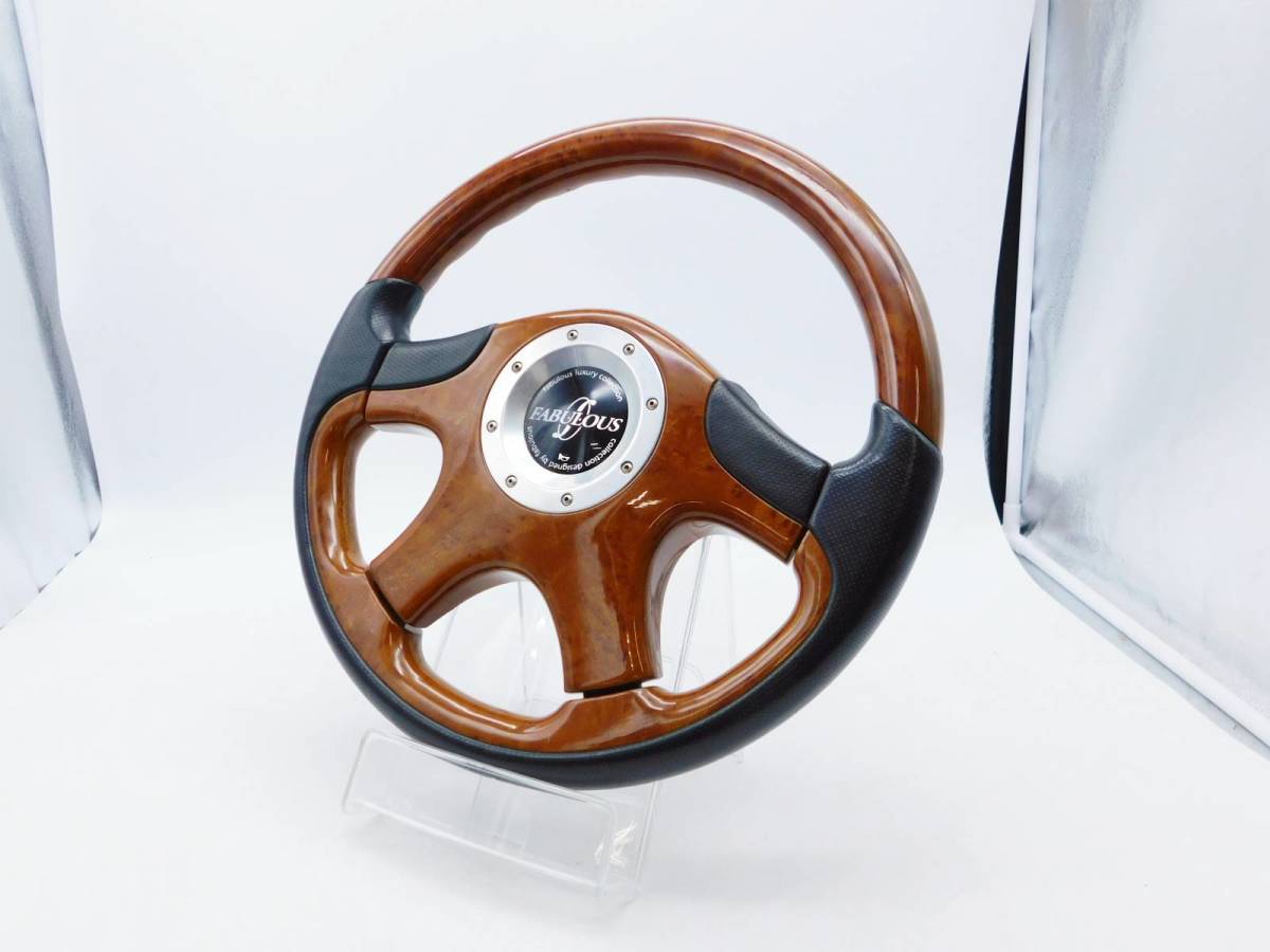 FABULOUS ステアリングホイール ブラック FABULOUS ステアリング