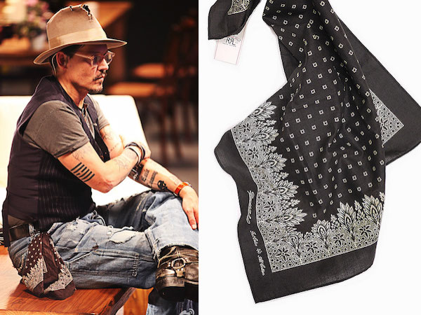 ファリエロ サルティ Faliero Sarti ストール ジョニー・デップ着用