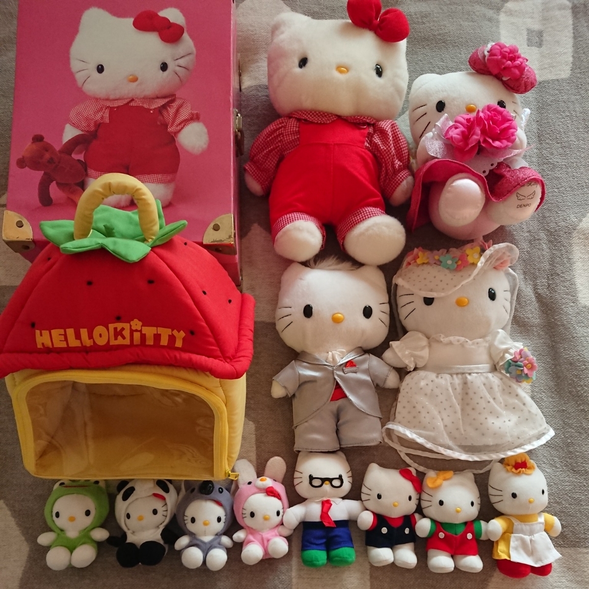 昭和レトロ キティちゃん ぬいぐるみ 限定品？ ビックサイズ 希少 大型