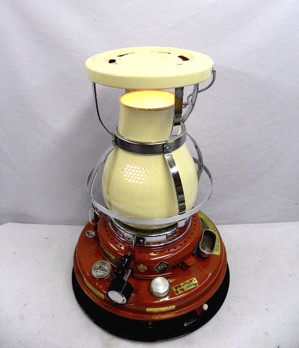 ニッセン石油ストーブ ks-3b型 ストーブ 日本船燈 昭和レトロ 燃焼確認