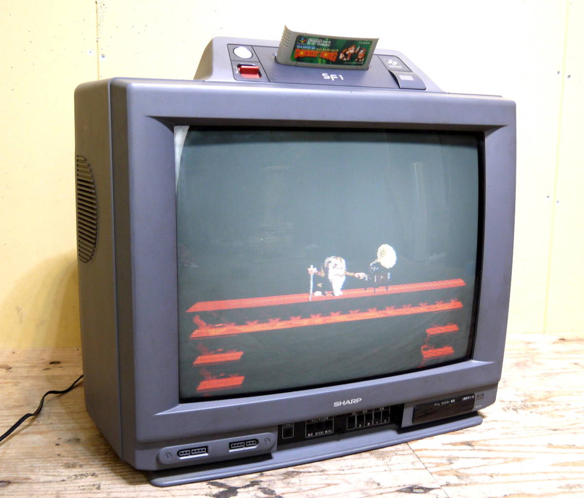ジャンク品SHARP 21G-SF1 スーパーファミコン内蔵テレビ シャープ