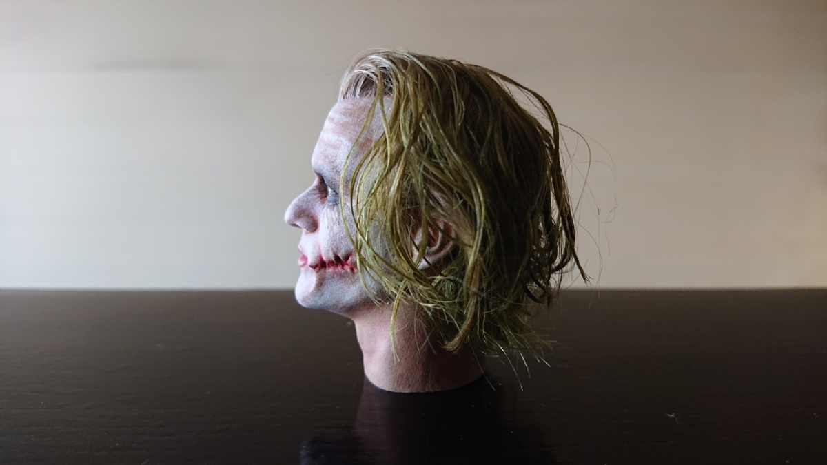 オーダーメイド品/植毛】ジョーカー ヘッドパーツ ホットトイズ 1/6