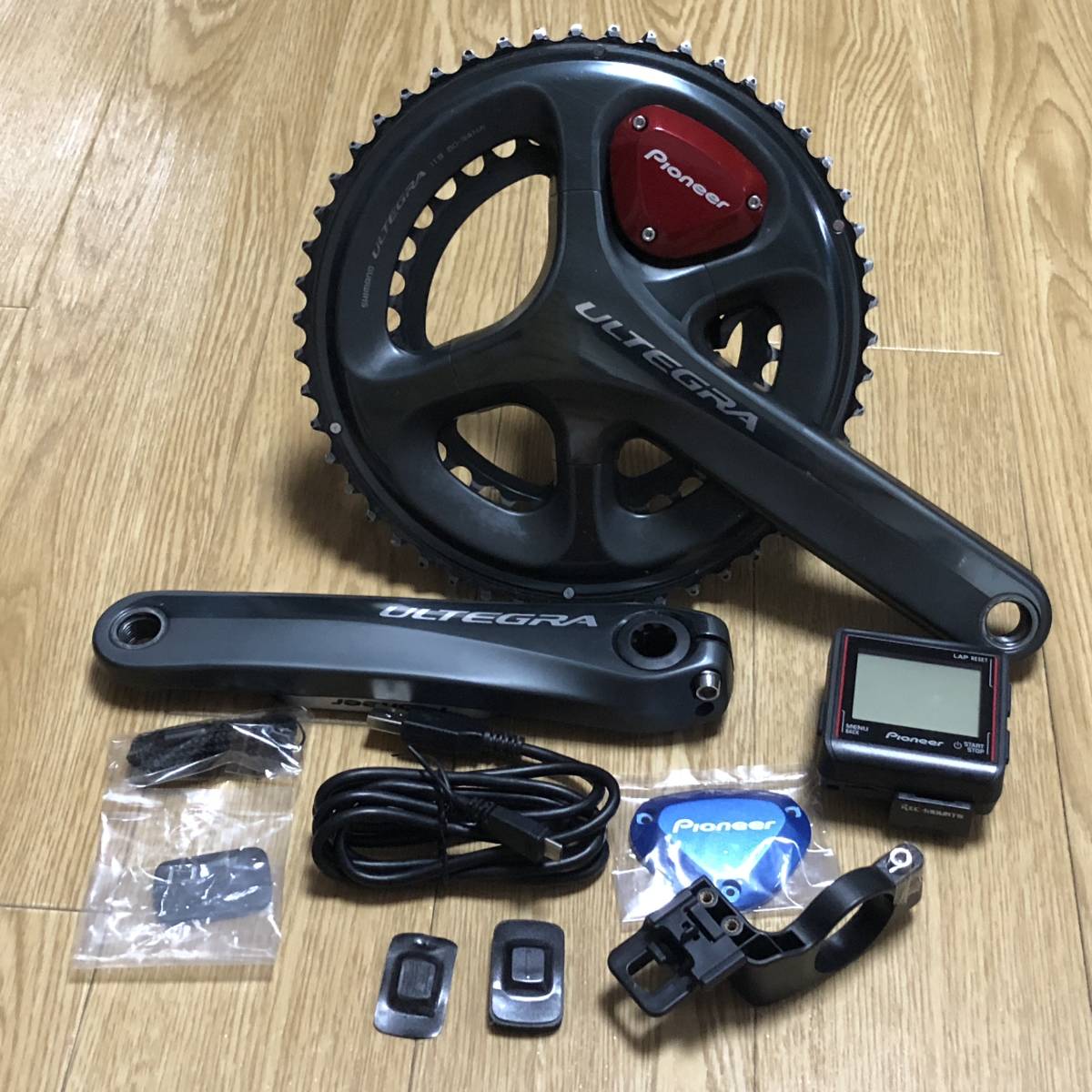 シマノ クランク デュラエース165mm 50-34 パイオニアパワーメーター