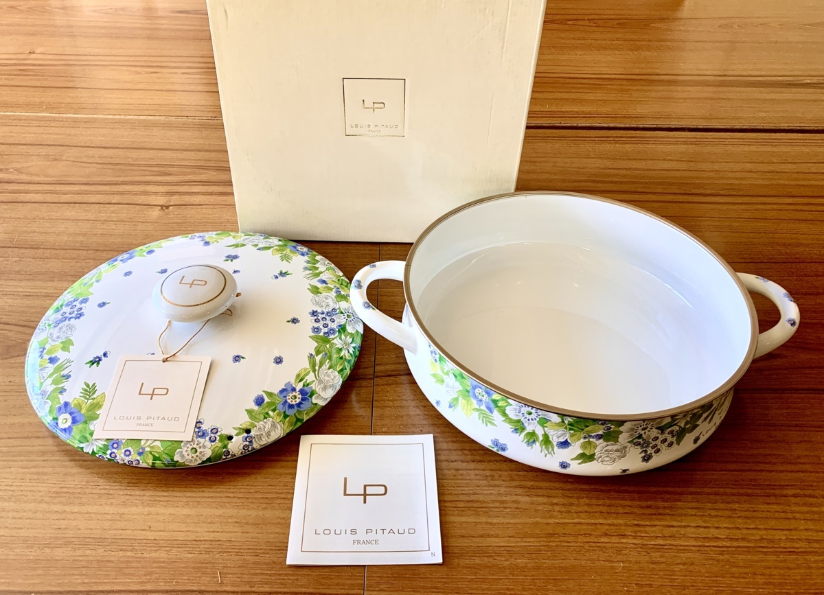 LOUIS PITAUD France 両手鍋 ホーロー 琺瑯鍋 エジリー 両手鍋