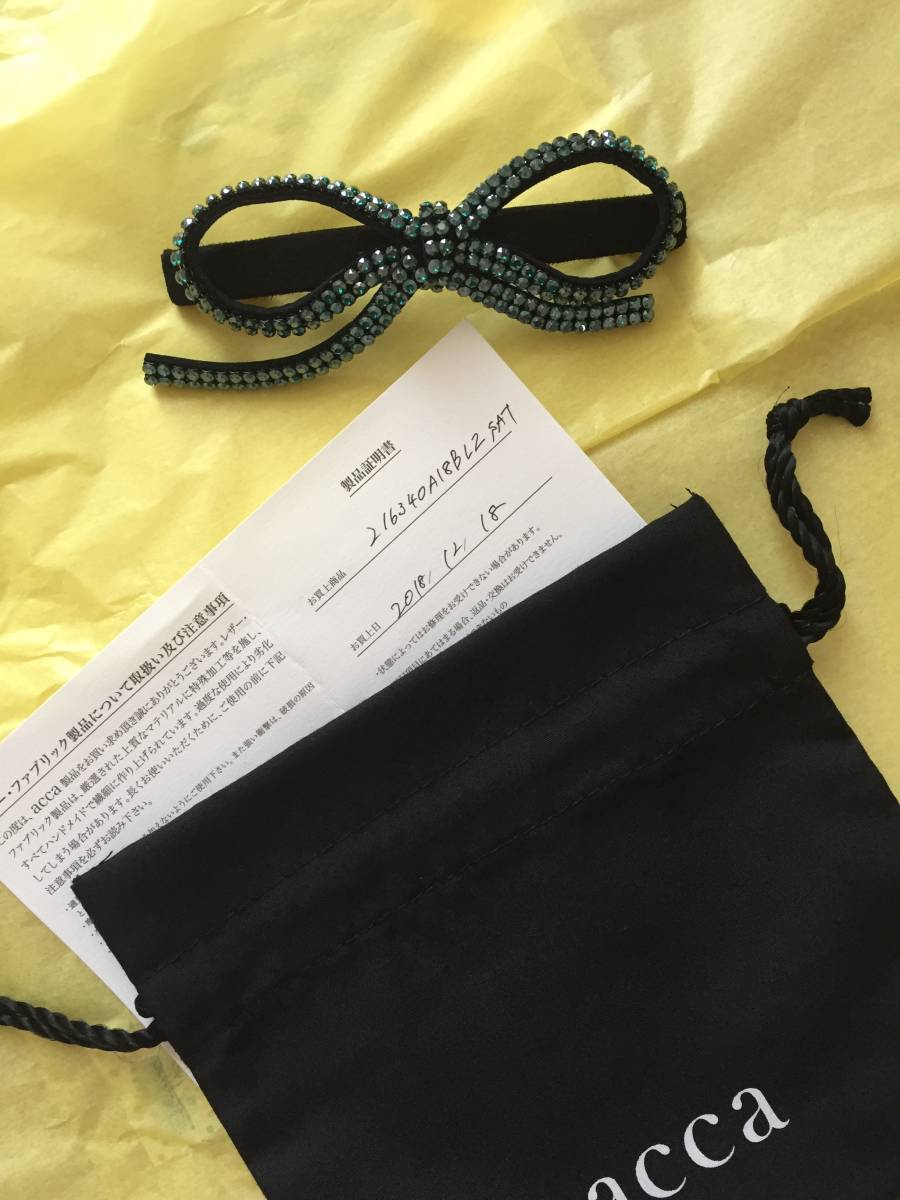 新品】acca＊アッカ＊試着のみ＊アンジェラ＊リボンバレッタ＊25周年