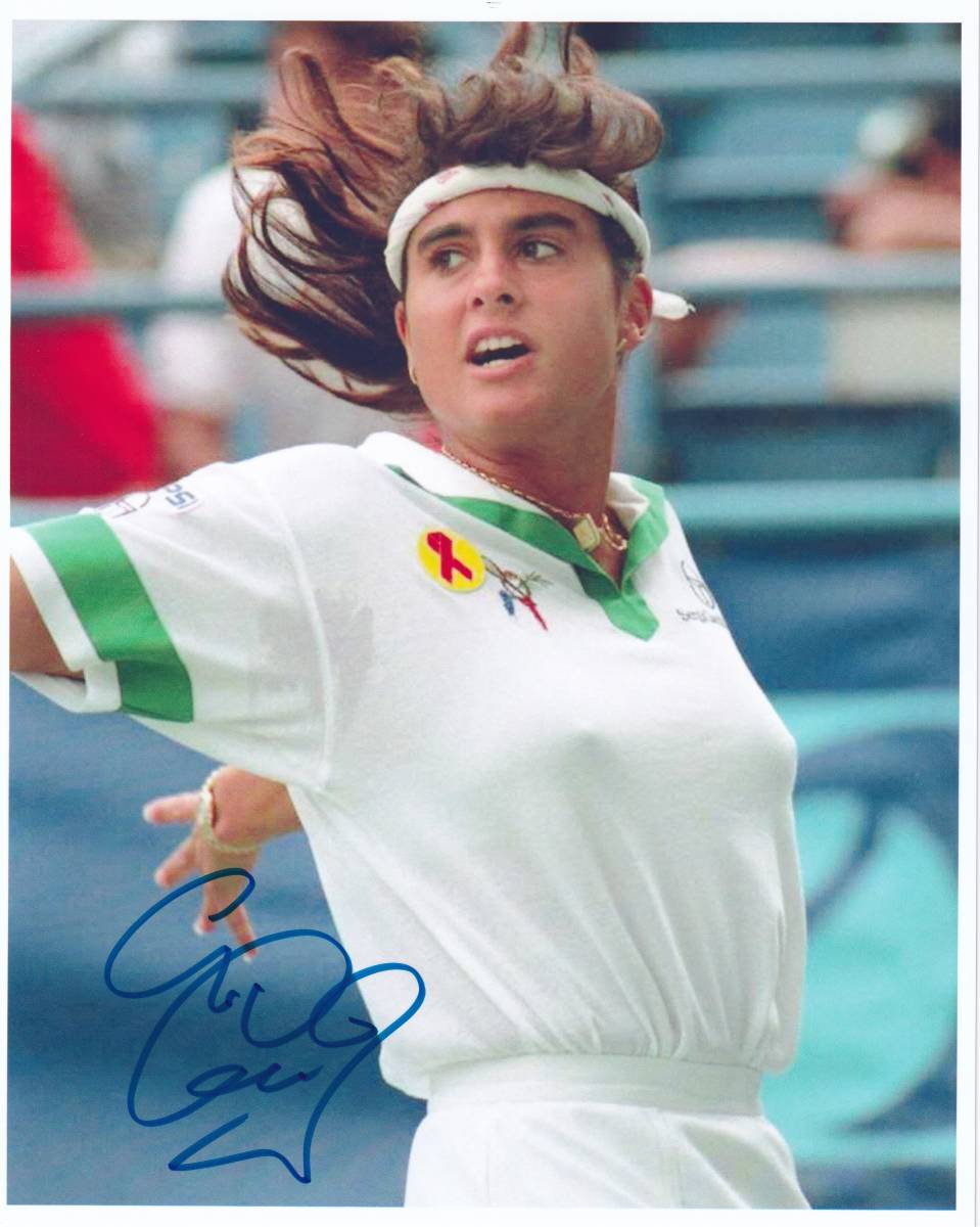 女子テニス チャンピオン ガブリエラ・サバティーニ 直筆サイン入り