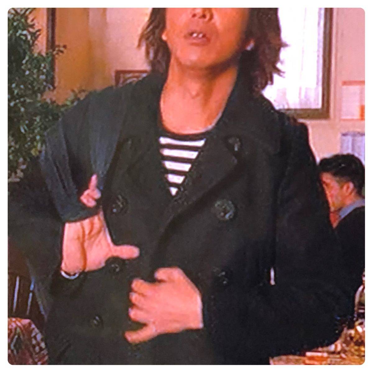 rags mcgregor Pコート キムタク ラグスマックレガー L ネイビー