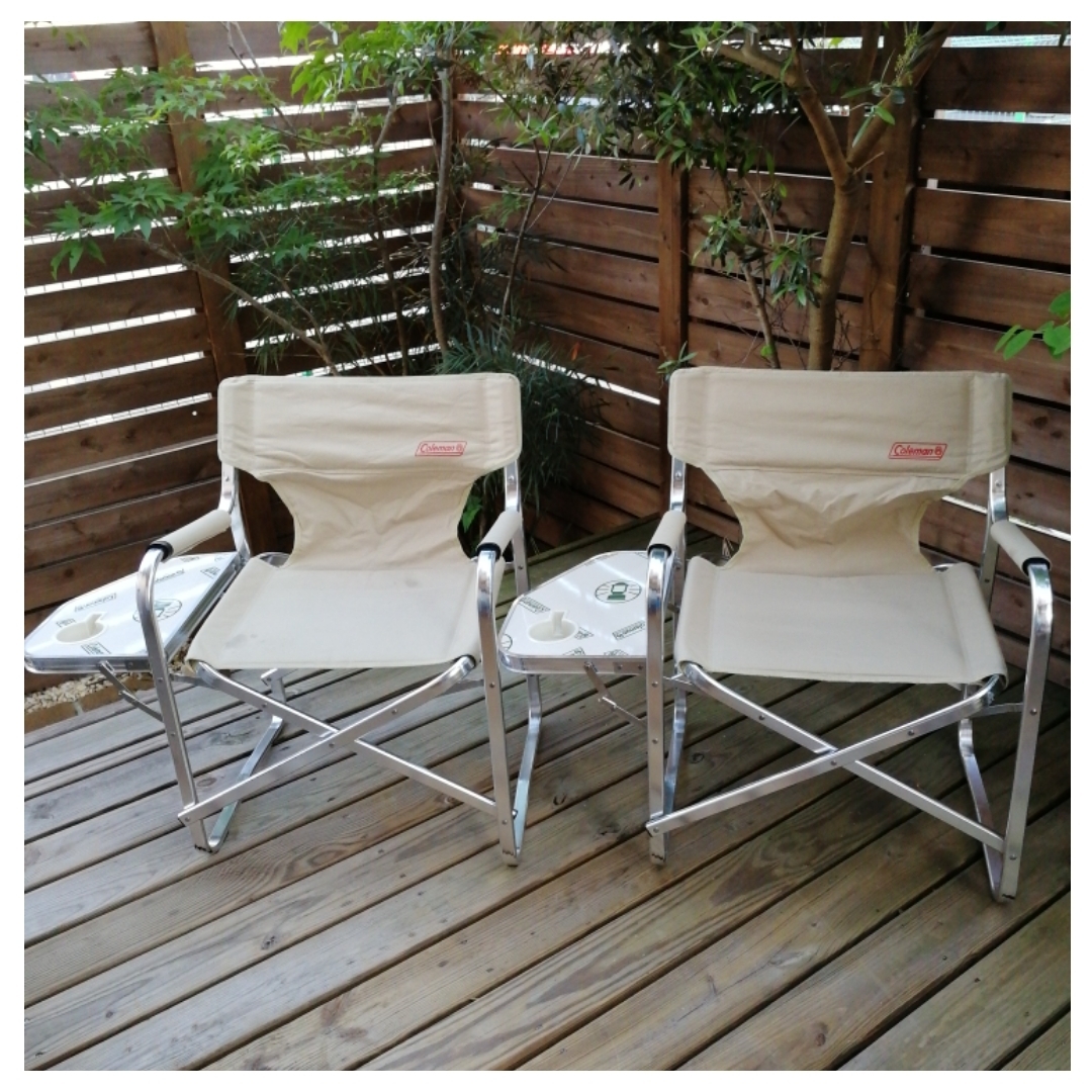 ☆廃盤カラー☆コールマン デッキチェア （キャプテンチェア）2脚