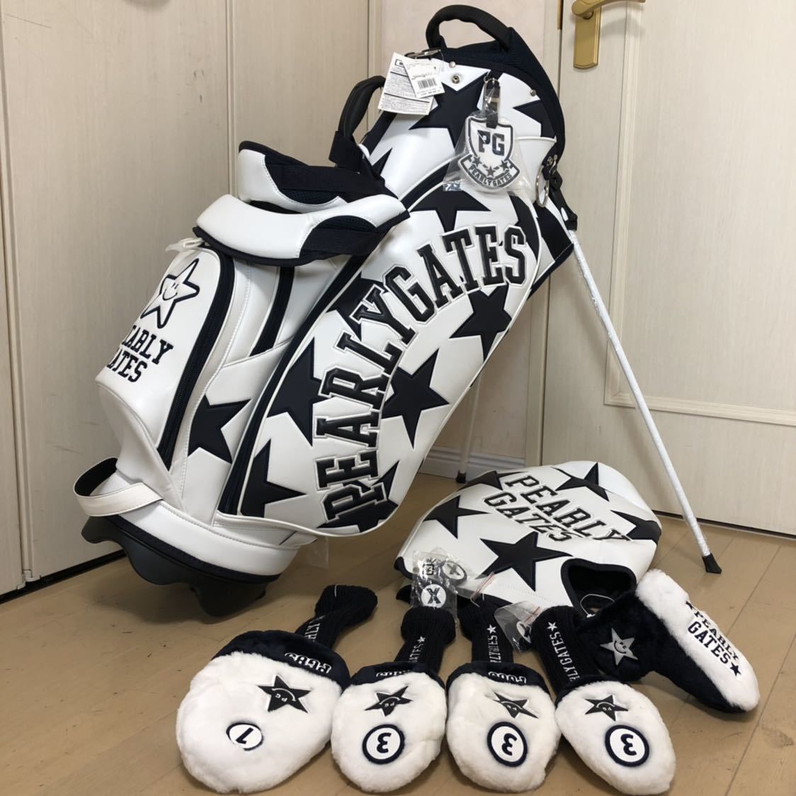 パーリゲイツキャディバック&アイアンカバー・ヘッドカバーセット