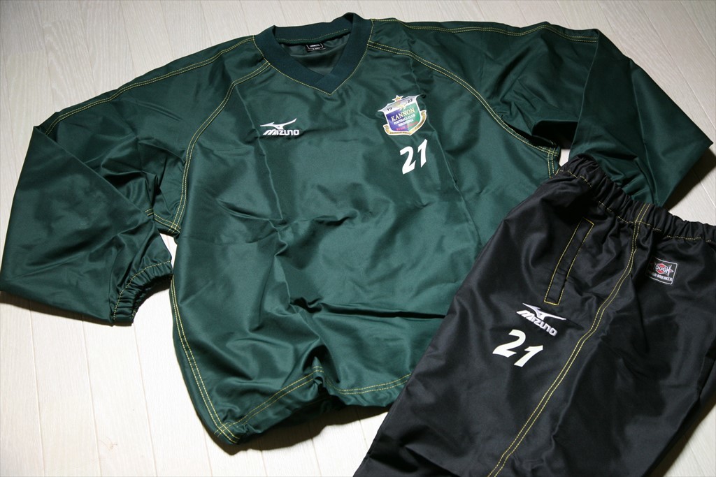 広島観音高校サッカー部ジャージ上下セット