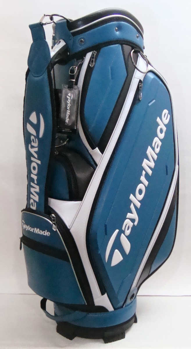 テーラーメイドGLOIRE キャディバッグ ホワイト/ブルー [おまけ付き