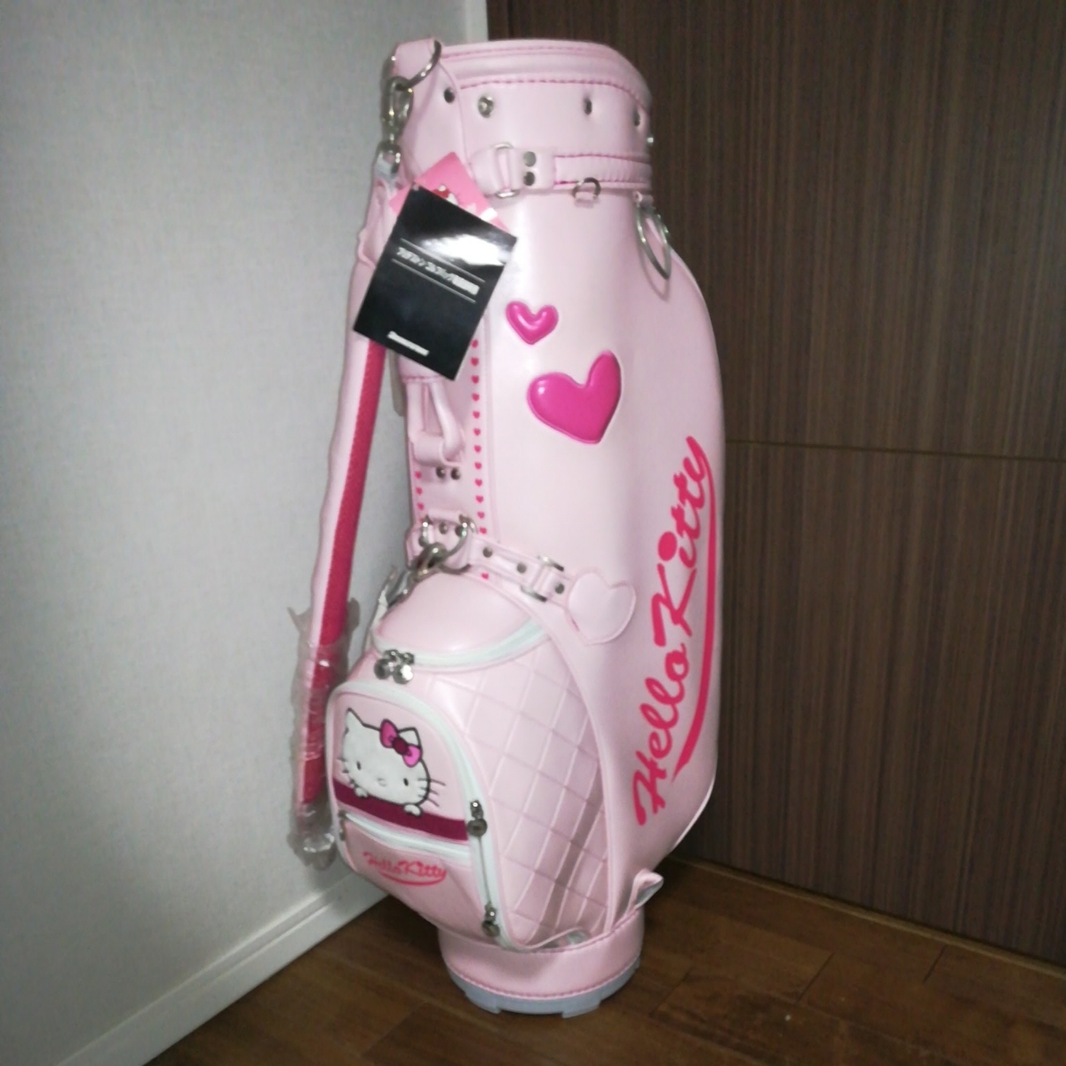 ハローキティ ゴルフバッグ 大 ピンク キルト ダンロップ 新品未使用