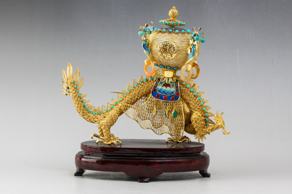 硯彫刻入龍昭和レトロ