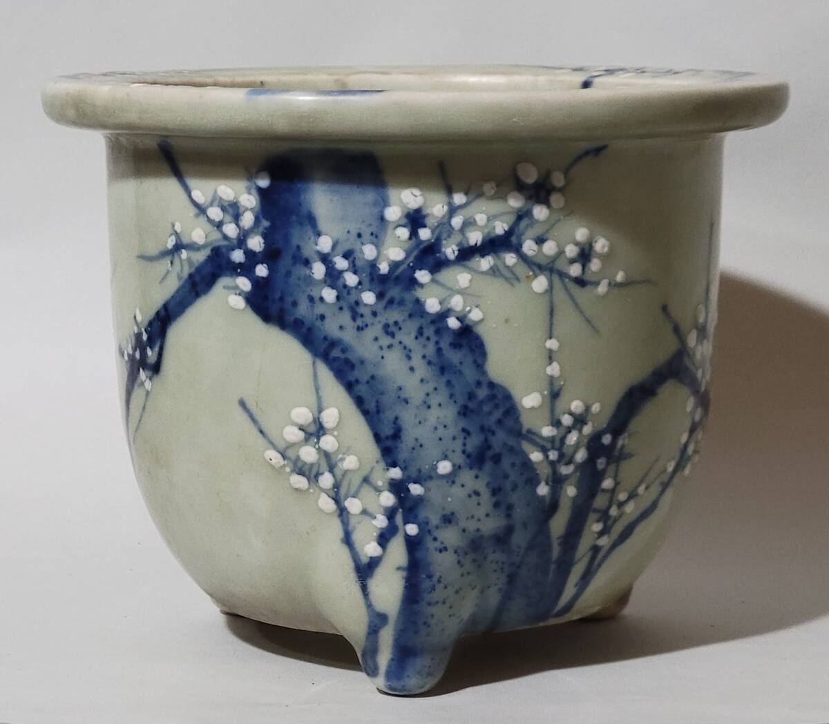 尾張焼 花鉢 梅 古美術 尾張焼 花鉢 梅 古美術 【公式通販】