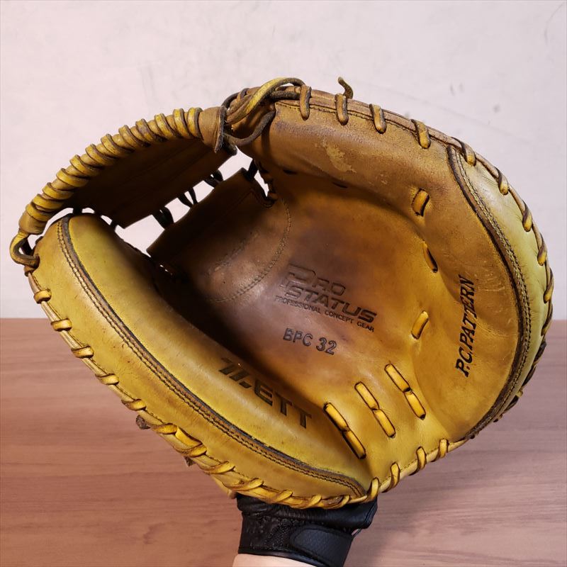 ZETT 支給品 ブラゼル 阪神 T-67 日本製 佐藤印 ゼット 硬式グローブ