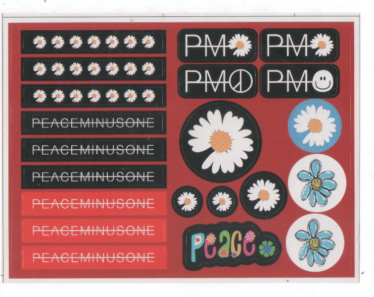 ジヨンbigbangピースマイナスワン ステッカー ジヨンbigbangピース