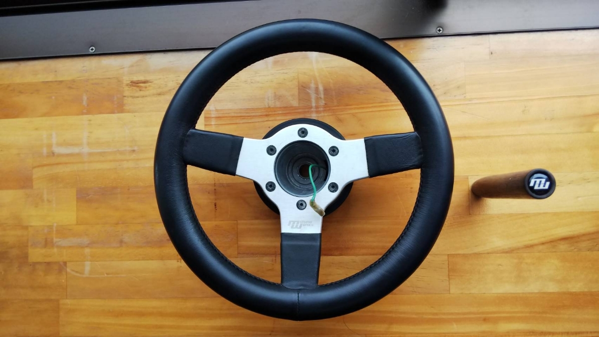 小径ステアリング JEFF製 Φ26.5 街道レーサー 水野ワークス 小径