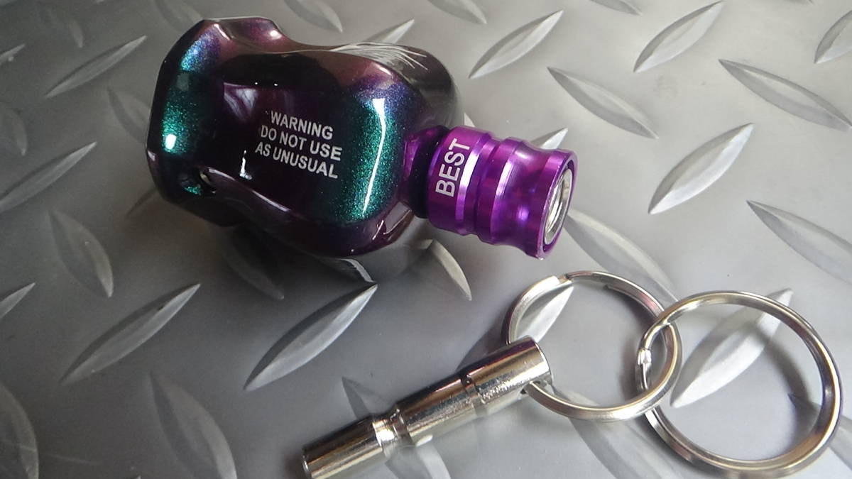 マックツール、2019限定、DGS2,改造グリップキーホルダー紫