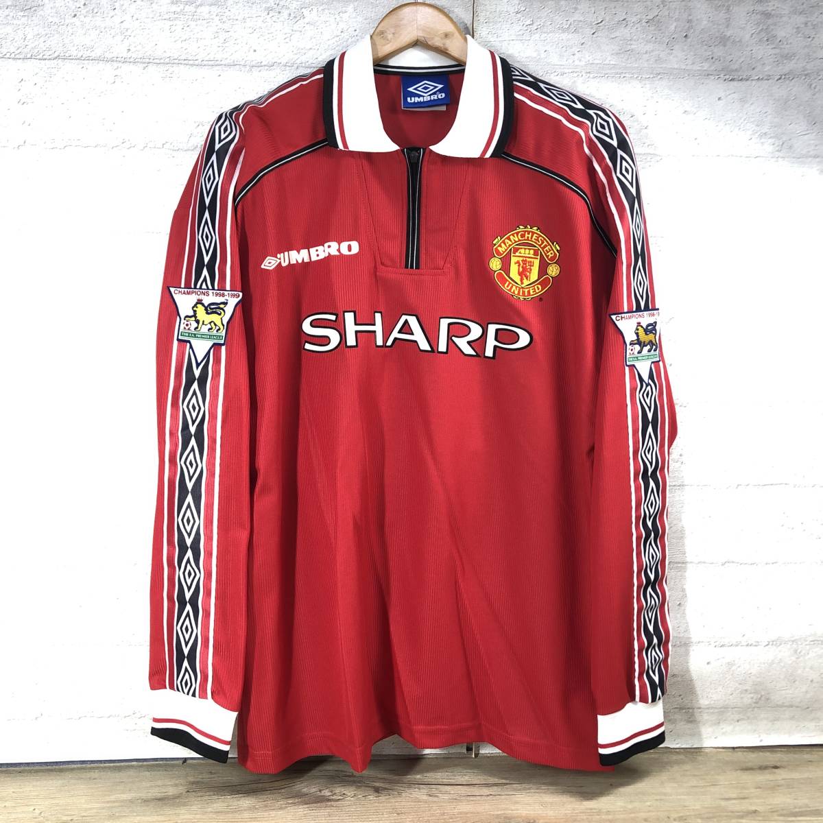 90'sマンチェスター・ユナイテッド UMBRO Lサイズ ゲームシャツ 90's