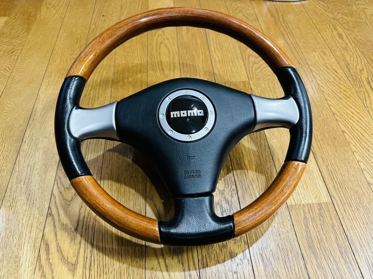 純正品 ミラジーノ(L700S)ウッドコンビステアリング*H043220D 送料無料