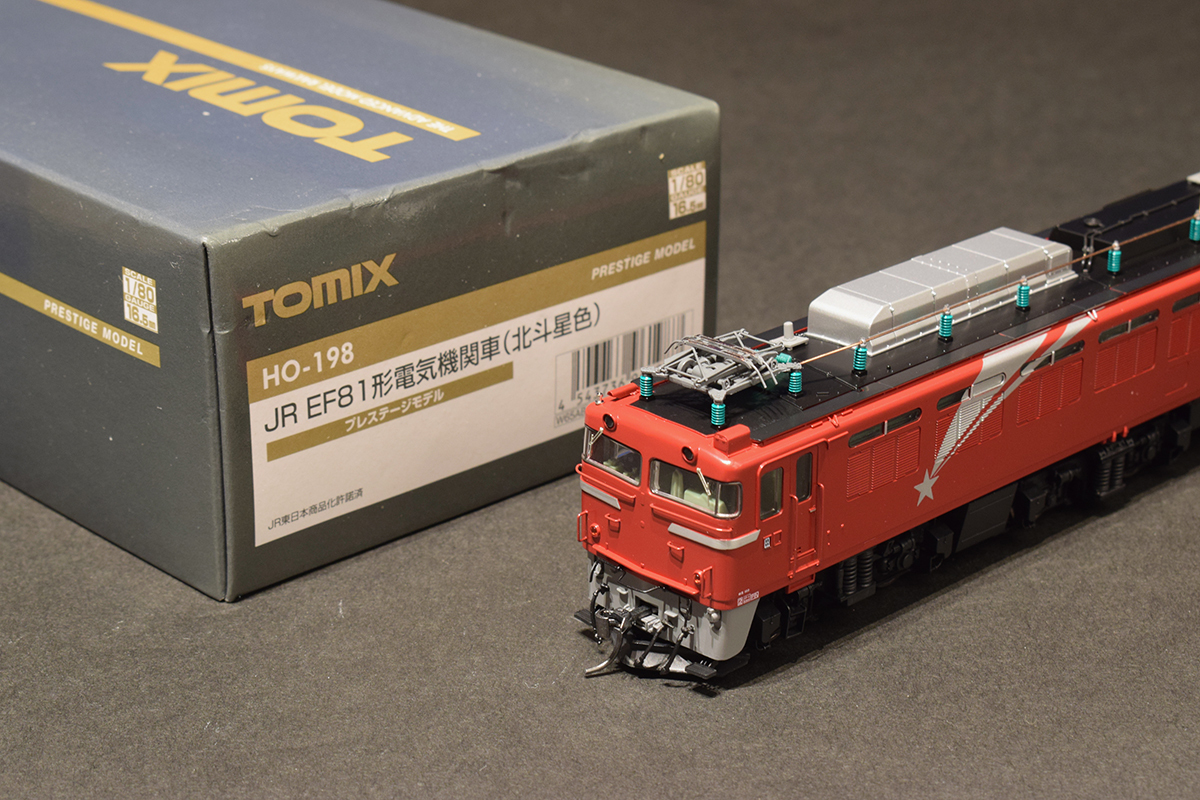 HOゲージ TOMIX HO-102 JR EF81形 電気機関車 北斗星色(機関車)｜