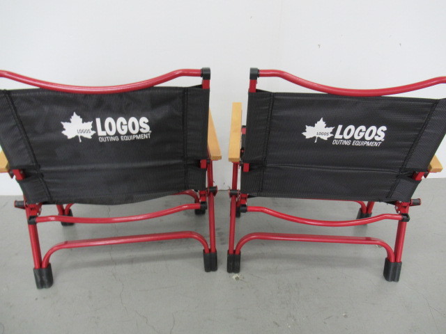 傷や汚れあり】LOGOS ロゴス neosアッセムアームチェア 2脚セット (1