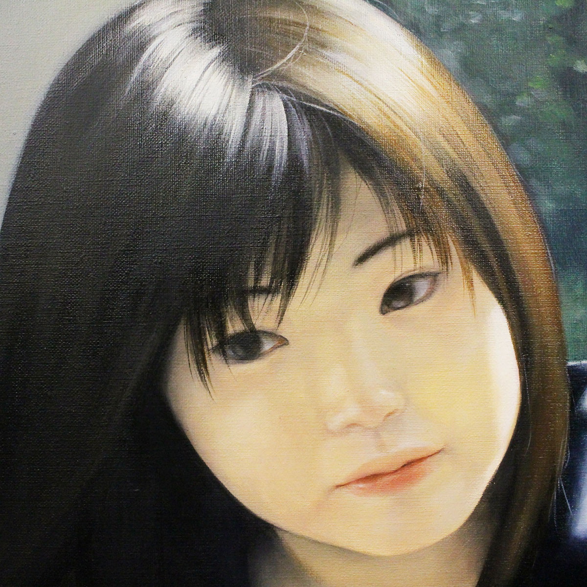 真作 油絵 個展 展示作品 安田梓 オタ日和 美人画 直筆 コスプレ 真