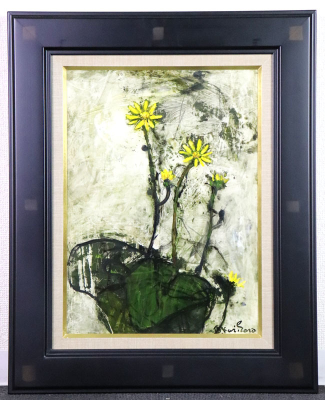 蜂の油絵【蜂の巣】1点物の元の/作者サイン入り/肉筆/F10号 蜂の油絵