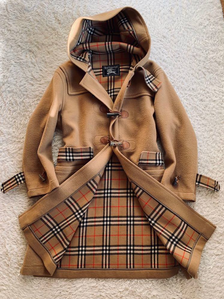 ブラックダッフルコート Burberry バーバリー ダッフルコート ウール