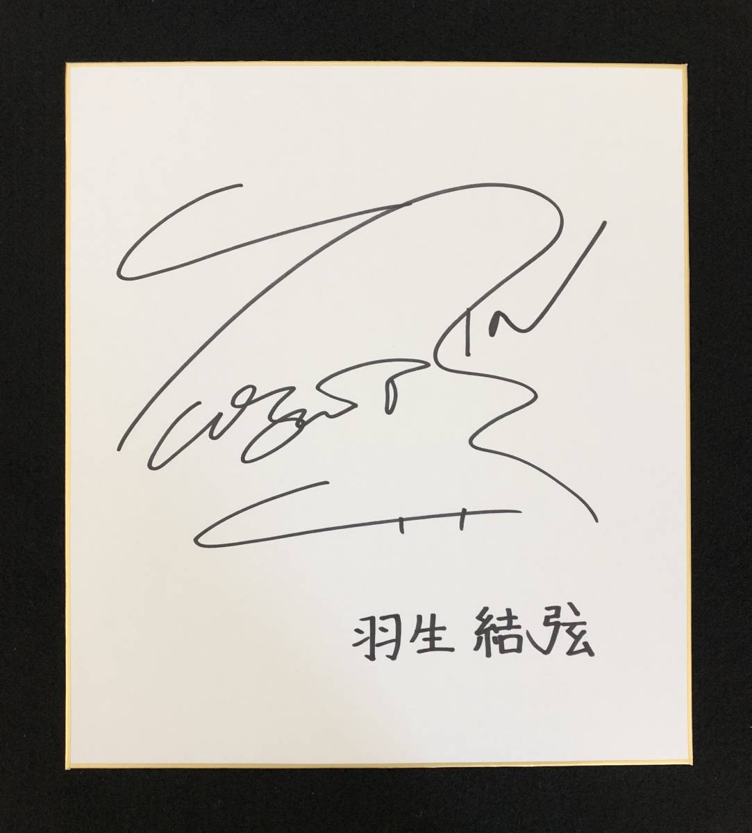 ⭐️ 羽生結弦さん直筆サイン色紙ソチオリンピック前年2013年現役