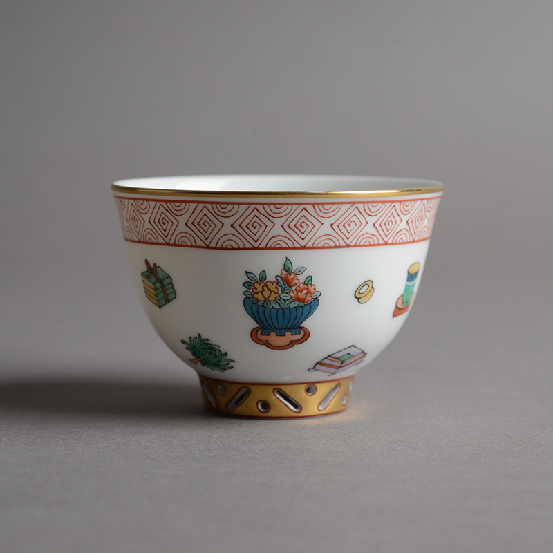 HEREND ヘレンド 宝づくし シノワズリ ティーボウル ハンドペイント