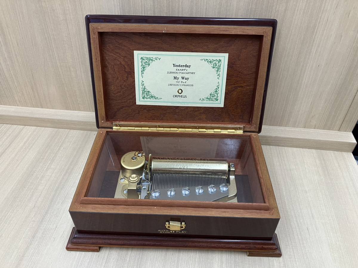 オルフェウス 2曲 オルゴール 50弁 中山晋平 波浮の港 梁田貞 城ヶ島の