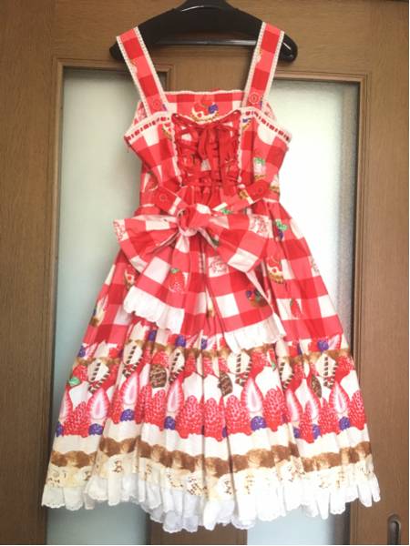 Angelic Pretty トリプルタルト JSK 赤 カチューシャとセット Angelic