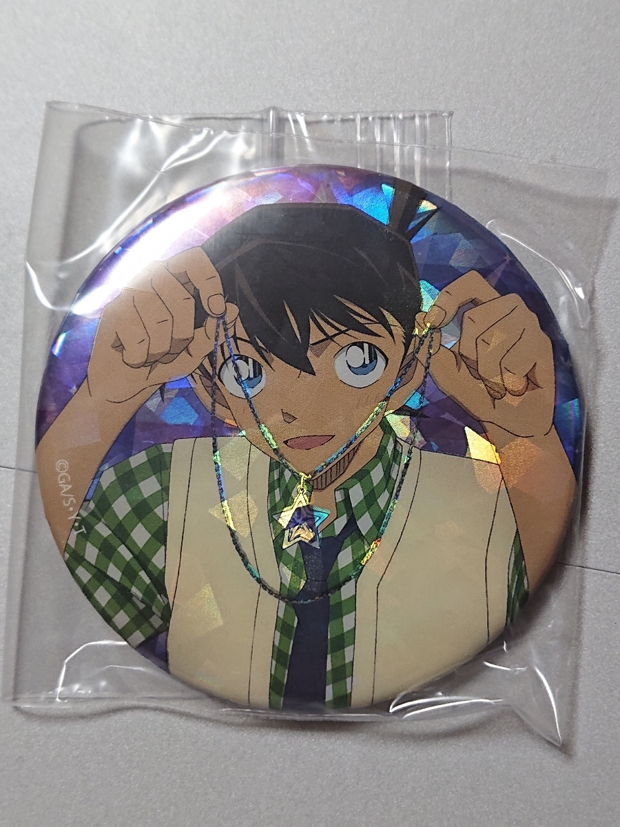 コナン缶バッジホログラムノーマル非売品希少レア工藤新一2点