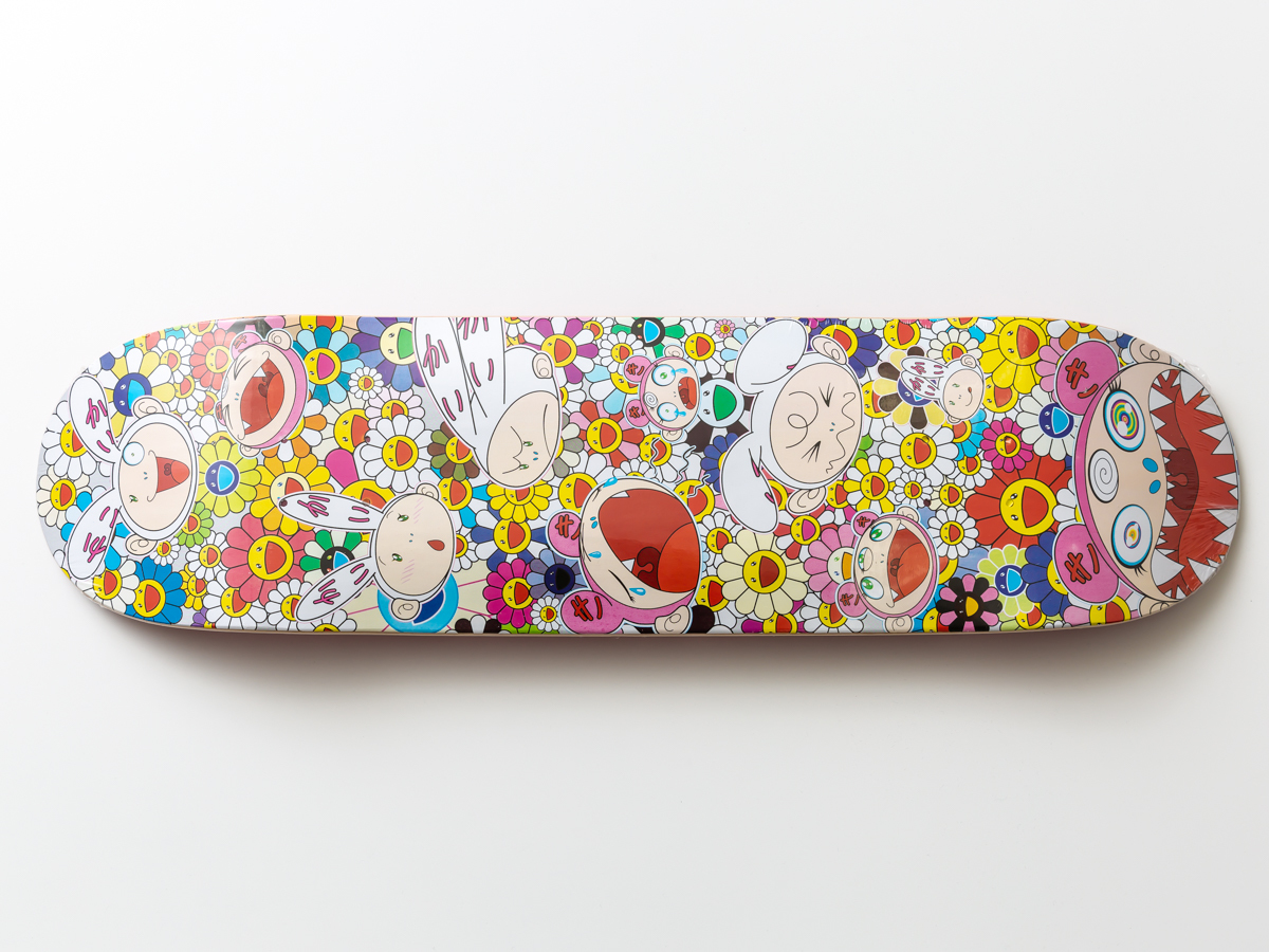 村上隆 カイカイ＆キキ顔いっぱいスケボーデッキ 村上隆 カイカイ