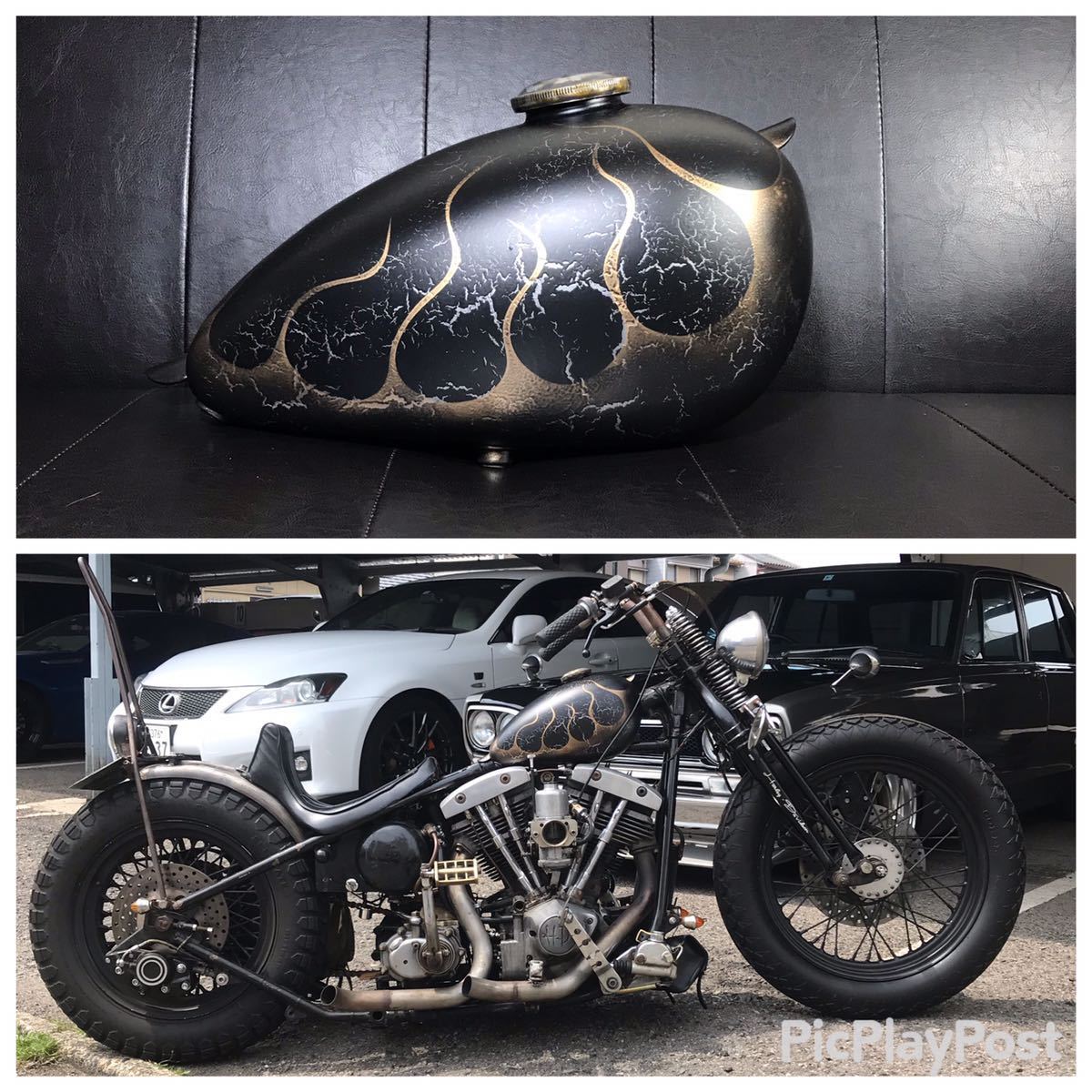 avanti R&D ガソリンタンク ハーレー ナックル パン ショベル