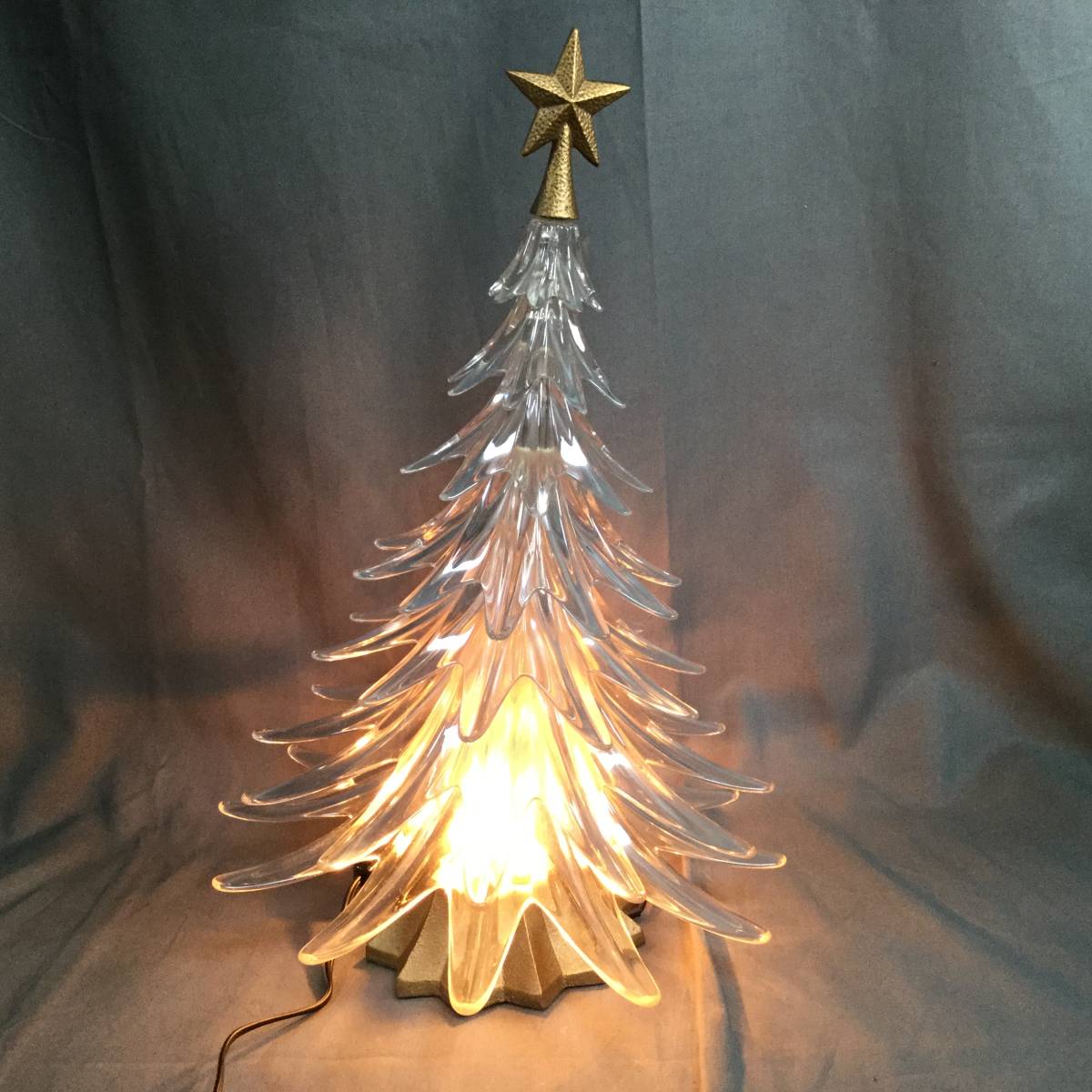 HOYA Cristal クリスタル ガラス クリスマスツリー ライト 照明