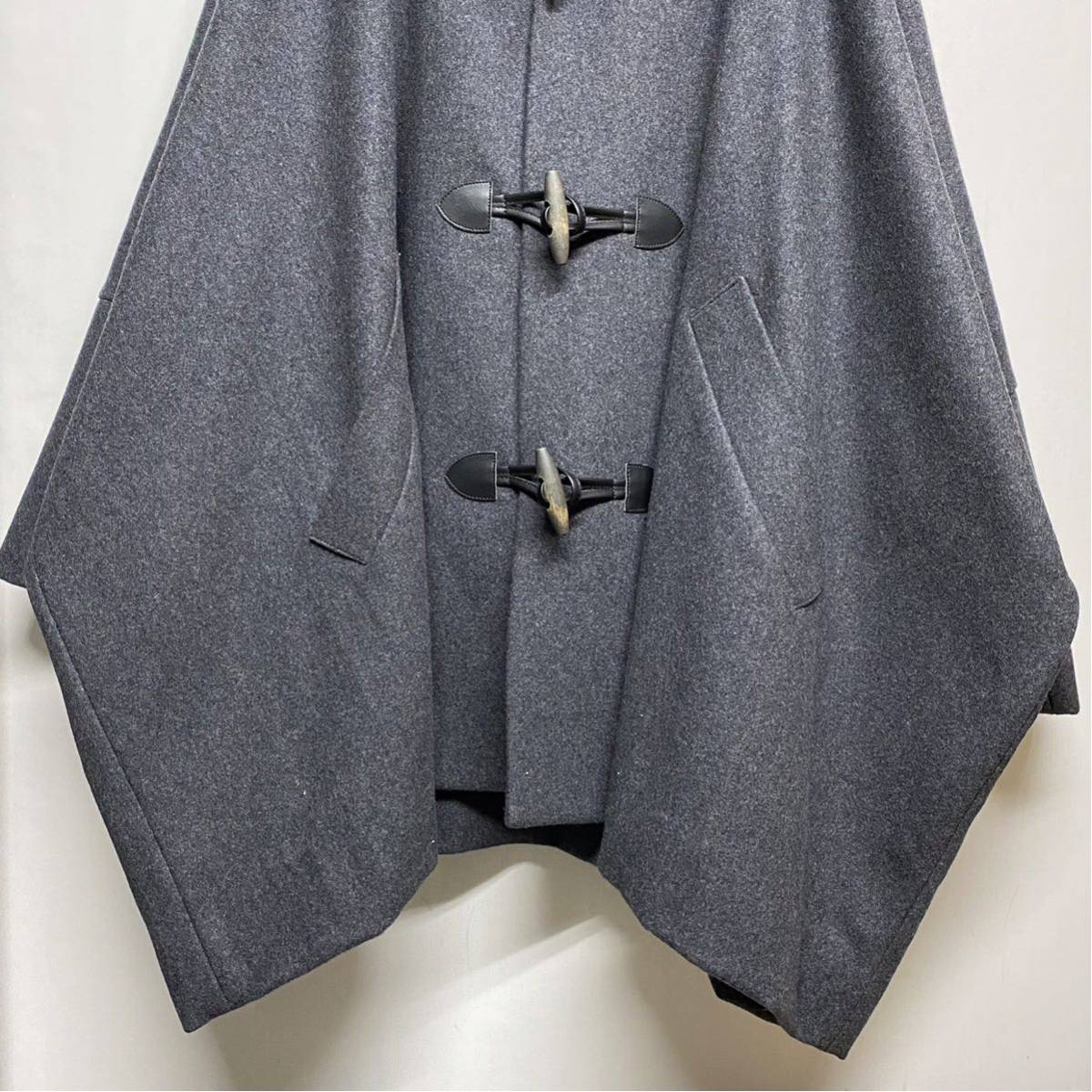 ヴィヴィアンウエストウッドウールアクリルポンチョ灰色正規品サイズ2
