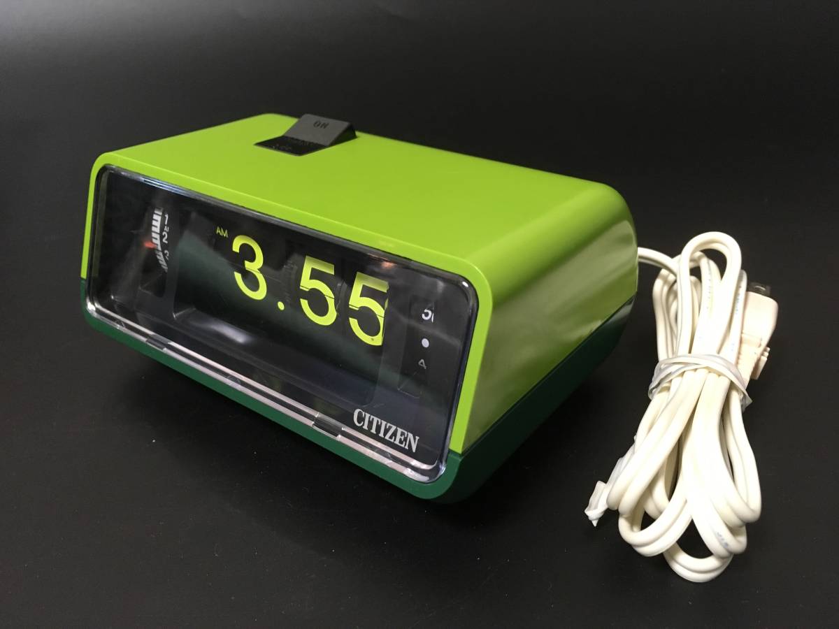 メンテ済・動作正常】箱付 CITIZENパタパタ時計 ハイリーフ・カーチス