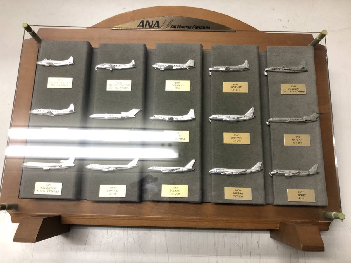 ANA 全日空 ネクタイピン 15種 旅客機 コレクションケース付き 【公式