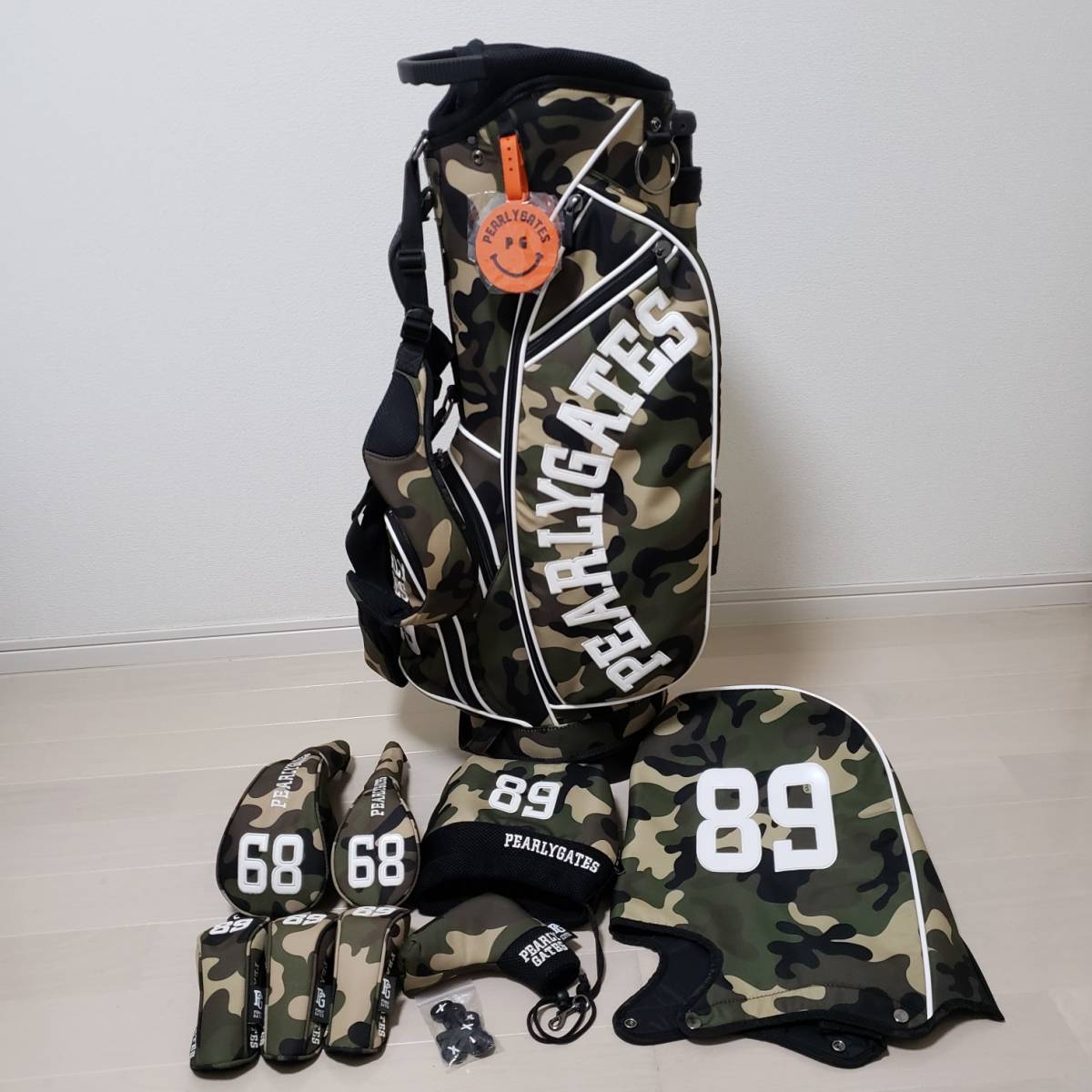 PEARLY GATES 迷彩スタンドバッグ &ヘッドカバー&ロッカーバックほか