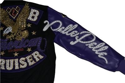 Pelle Pelle Men's American Bruiser Varsity Jacket Leather Wool